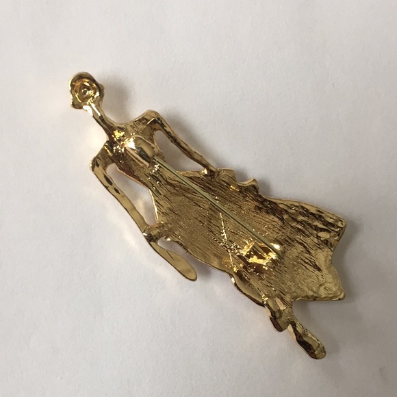 ๐50% OFF/3+...Lady in Red Evening Dress Brooch - Picture 5 of 6